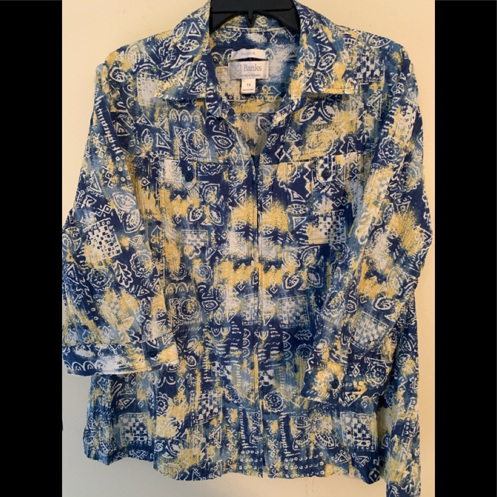 C.J. Banks plus zip-up